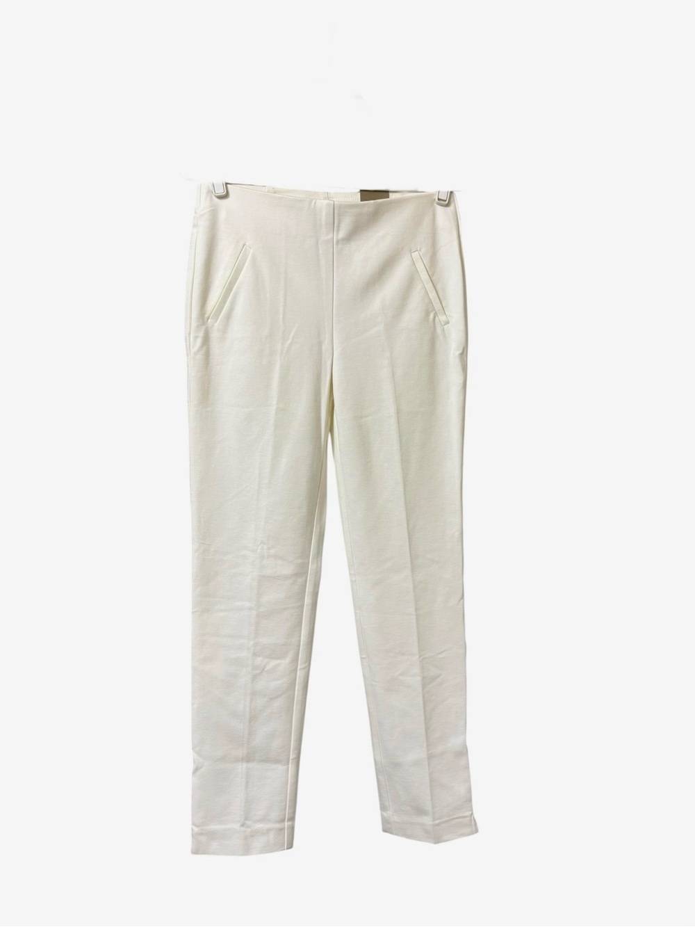 Chico’s antique white cream ponte slim pant stretch regular fit office work S
